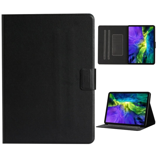 For iPad Pro 11 (2020) Solid Color Horizontal Flip Leather Tablet Case with Card Slots & Holder & Sleep / Wake-up Function(Black) - iPad Pro 11 (2020) Cases by buy2fix | Online Shopping UK | buy2fix