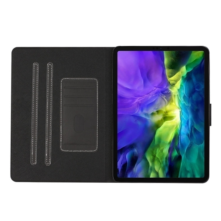 For iPad Pro 11 (2020) Solid Color Horizontal Flip Leather Tablet Case with Card Slots & Holder & Sleep / Wake-up Function(Black) - iPad Pro 11 (2020) Cases by buy2fix | Online Shopping UK | buy2fix