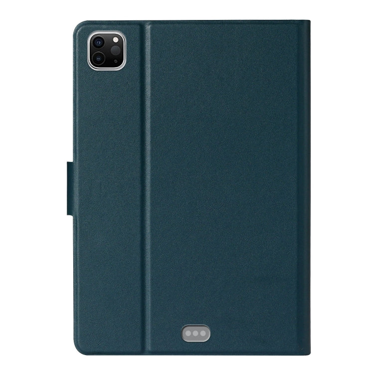 For iPad Pro 11 (2020) Solid Color Horizontal Flip Leather Tablet Case with Card Slots & Holder & Sleep / Wake-up Function(Dark Green) - iPad Pro 11 (2020) Cases by buy2fix | Online Shopping UK | buy2fix