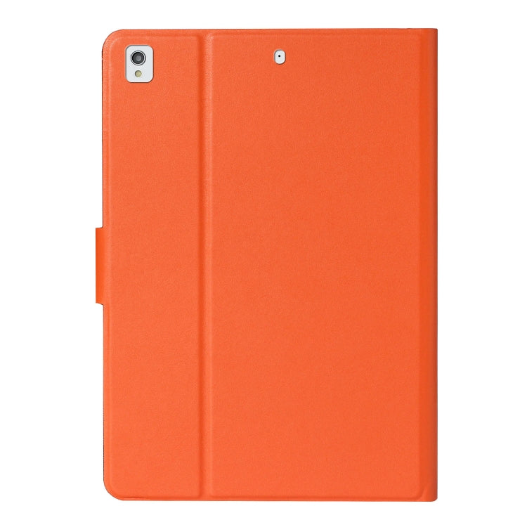 For iPad 10.2 Solid Color Horizontal Flip Leather Case with Card Slots & Holder & Sleep / Wake-up Function(Orange) - iPad 10.2 Cases by buy2fix | Online Shopping UK | buy2fix
