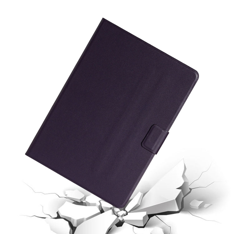 For iPad 10.2 Solid Color Horizontal Flip Leather Case with Card Slots & Holder & Sleep / Wake-up Function(Purple) - iPad 10.2 Cases by buy2fix | Online Shopping UK | buy2fix