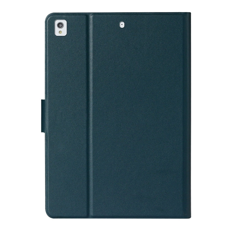 For iPad 10.2 Solid Color Horizontal Flip Leather Case with Card Slots & Holder & Sleep / Wake-up Function(Dark Green) - iPad 10.2 Cases by buy2fix | Online Shopping UK | buy2fix