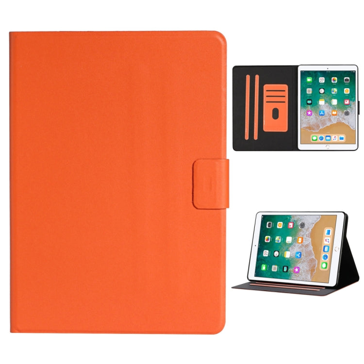 For iPad 9.7 (2017/2018) & Air 2 & Air Solid Color Horizontal Flip Leather Case with Card Slots & Holder & Sleep / Wake-up Function(Orange) - iPad 9.7 (2018) & (2017) Cases by buy2fix | Online Shopping UK | buy2fix
