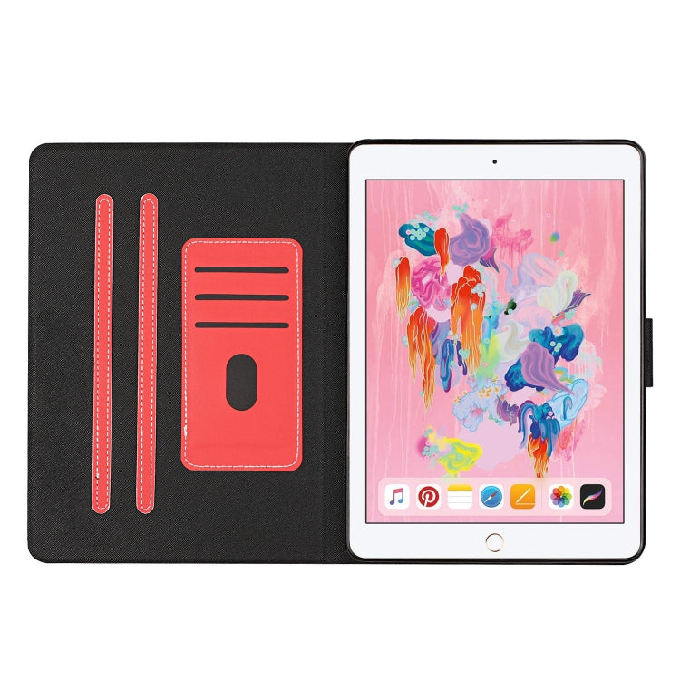 For iPad 9.7 (2017/2018) & Air 2 & Air Solid Color Horizontal Flip Leather Case with Card Slots & Holder & Sleep / Wake-up Function(Red) - iPad 9.7 (2018) & (2017) Cases by buy2fix | Online Shopping UK | buy2fix