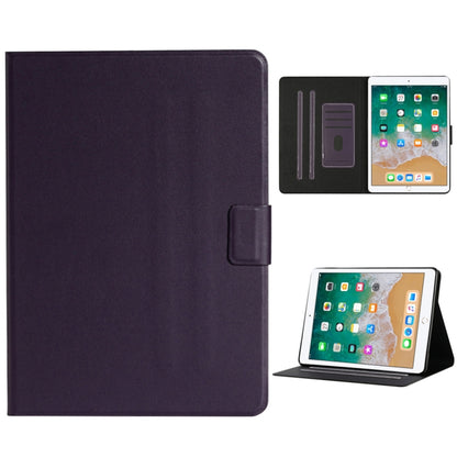 For iPad 9.7 (2017/2018) & Air 2 & Air Solid Color Horizontal Flip Leather Case with Card Slots & Holder & Sleep / Wake-up Function(Purple) - iPad 9.7 (2018) & (2017) Cases by buy2fix | Online Shopping UK | buy2fix