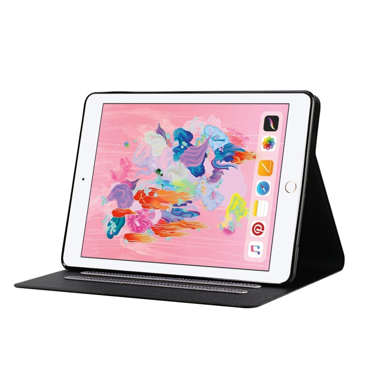 For iPad 9.7 (2017/2018) & Air 2 & Air Solid Color Horizontal Flip Leather Case with Card Slots & Holder & Sleep / Wake-up Function(Purple) - iPad 9.7 (2018) & (2017) Cases by buy2fix | Online Shopping UK | buy2fix