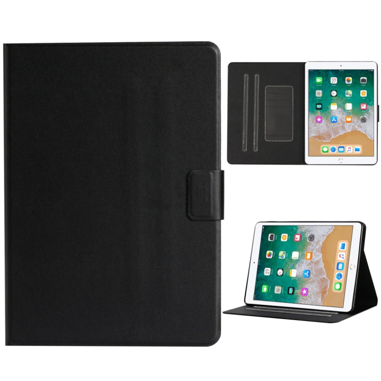 For iPad 9.7 (2017/2018) & Air 2 & Air Solid Color Horizontal Flip Leather Case with Card Slots & Holder & Sleep / Wake-up Function(Black) - iPad 9.7 (2018) & (2017) Cases by buy2fix | Online Shopping UK | buy2fix