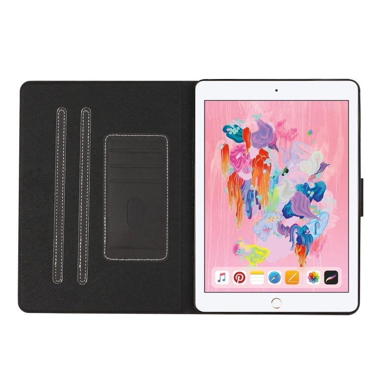 For iPad 9.7 (2017/2018) & Air 2 & Air Solid Color Horizontal Flip Leather Case with Card Slots & Holder & Sleep / Wake-up Function(Black) - iPad 9.7 (2018) & (2017) Cases by buy2fix | Online Shopping UK | buy2fix