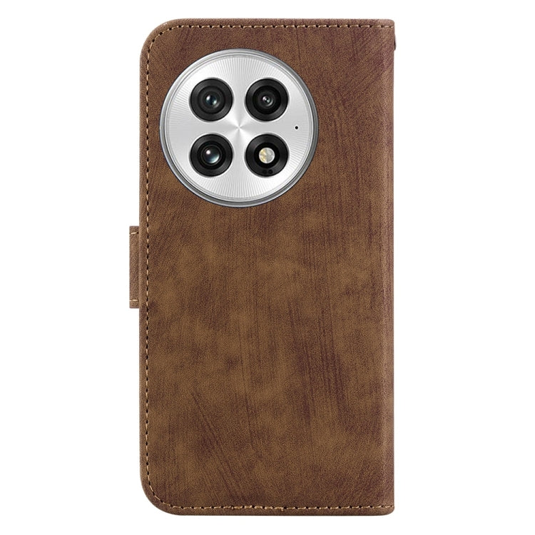 For OnePlus 13 Little Tiger Embossed Leather Phone Case(Brown) - OnePlus Cases by buy2fix | Online Shopping UK | buy2fix