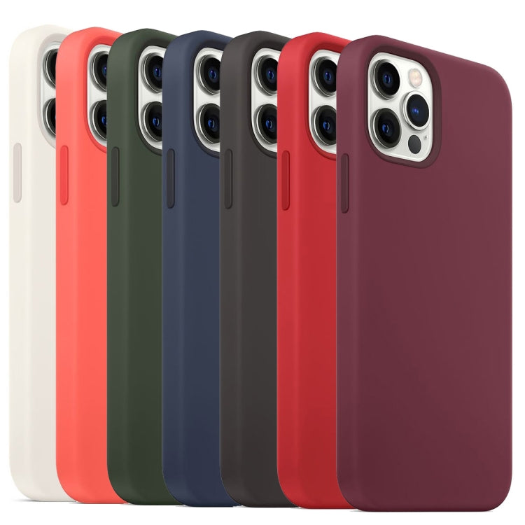 For iPhone 14 MagSafe Liquid Silicone Full Coverage Phone Case(Wine Red) - iPhone 14 Cases by buy2fix | Online Shopping UK | buy2fix