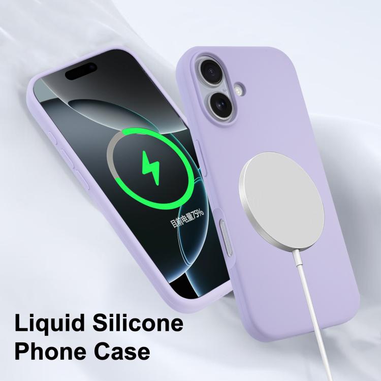 For iPhone 16 Pro Liquid Silicone Full Coverage MagSafe Phone Case(Red) by buy2fix