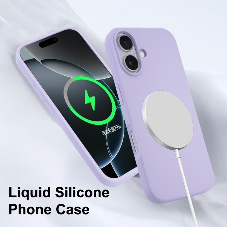 For iPhone 14 Pro Liquid Silicone Full Coverage MagSafe Phone Case(Navy Blue) by buy2fix