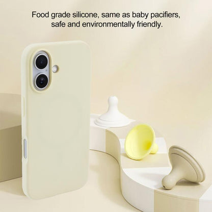 For iPhone 16 Plus Liquid Silicone Full Coverage MagSafe Phone Case(Black) by buy2fix