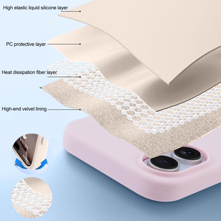 For iPhone 13 Liquid Silicone Full Coverage MagSafe Phone Case(Pink Orange) by buy2fix