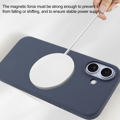 For iPhone 16 Pro Liquid Silicone Full Coverage MagSafe Phone Case(White) by buy2fix