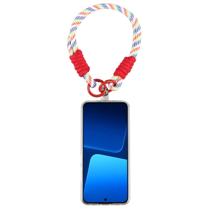 Dopamine Color Double Buckle Twist Rope Short Lanyard(Colorful Red) - Lanyards & Wrist Straps by buy2fix | Online Shopping UK | buy2fix