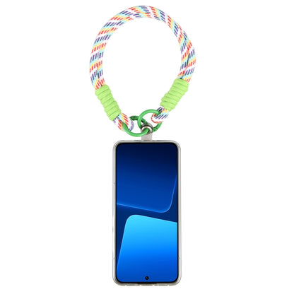 Dopamine Color Double Buckle Twist Rope Short Lanyard(Colorful Green) - Lanyards & Wrist Straps by buy2fix | Online Shopping UK | buy2fix