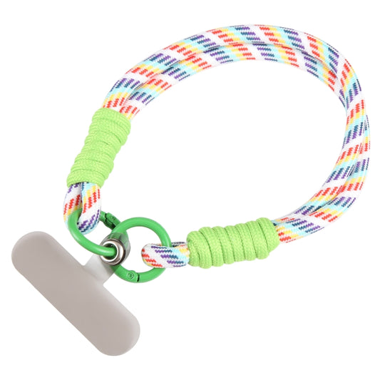 Dopamine Color Double Buckle Twist Rope Short Lanyard(Colorful Green) - Lanyards & Wrist Straps by buy2fix | Online Shopping UK | buy2fix