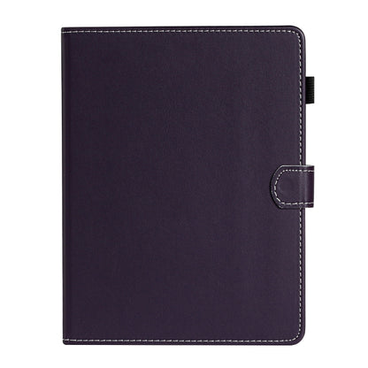 For 8 inch Universal Solid Color Horizontal Flip Leather Case with Card Slots & Holder & Pen Slot(Purple) - 8 inch by buy2fix | Online Shopping UK | buy2fix