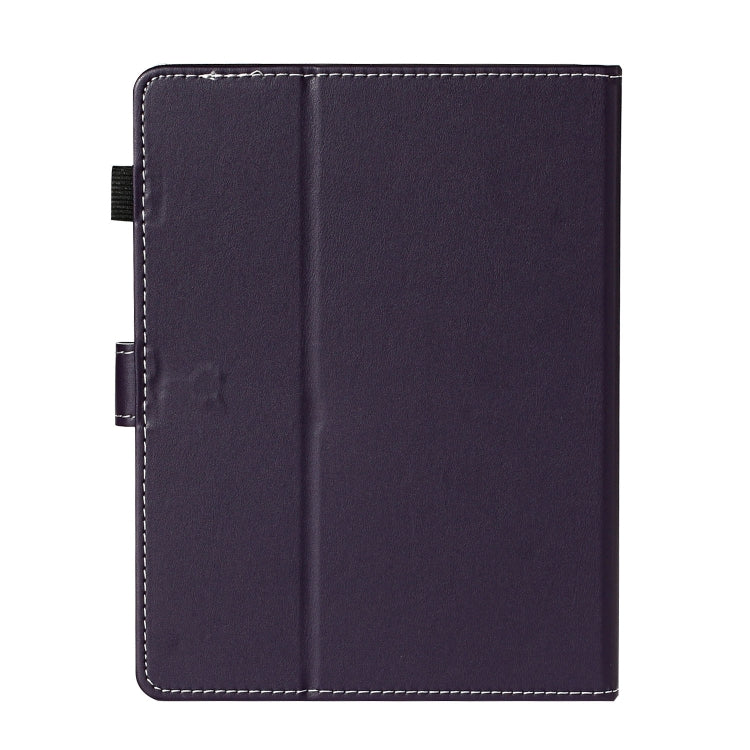 For 8 inch Universal Solid Color Horizontal Flip Leather Case with Card Slots & Holder & Pen Slot(Purple) - 8 inch by buy2fix | Online Shopping UK | buy2fix