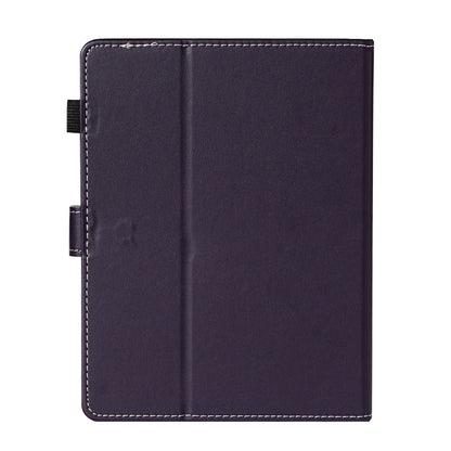 For 8 inch Universal Solid Color Horizontal Flip Leather Case with Card Slots & Holder & Pen Slot(Purple) - 8 inch by buy2fix | Online Shopping UK | buy2fix
