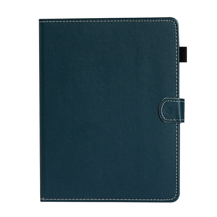 For 8 inch Universal Solid Color Horizontal Flip Leather Case with Card Slots & Holder & Pen Slot(Dark Green) - 8 inch by buy2fix | Online Shopping UK | buy2fix