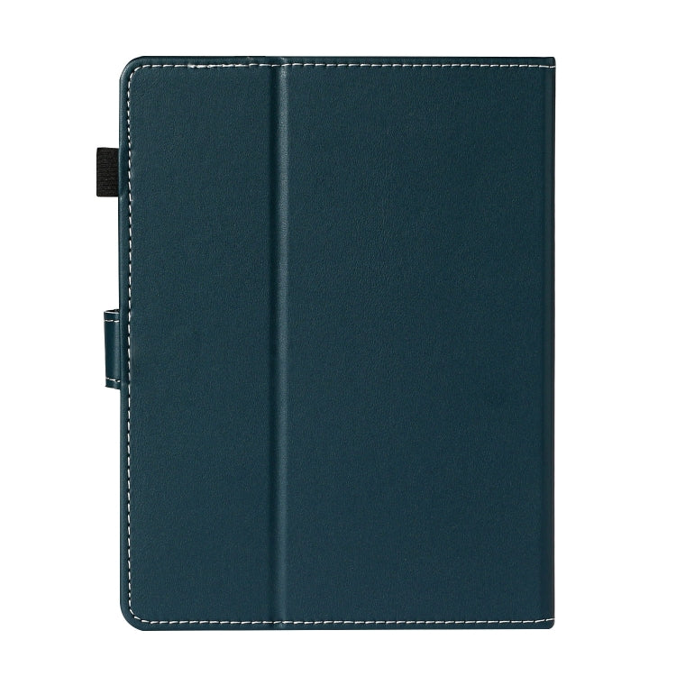 For 8 inch Universal Solid Color Horizontal Flip Leather Case with Card Slots & Holder & Pen Slot(Dark Green) - 8 inch by buy2fix | Online Shopping UK | buy2fix
