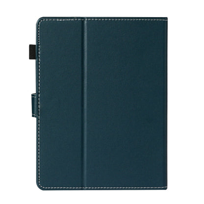 For 8 inch Universal Solid Color Horizontal Flip Leather Case with Card Slots & Holder & Pen Slot(Dark Green) - 8 inch by buy2fix | Online Shopping UK | buy2fix