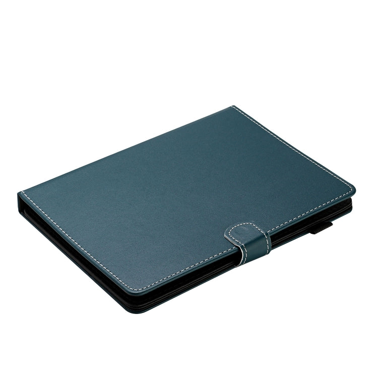 For 8 inch Universal Solid Color Horizontal Flip Leather Case with Card Slots & Holder & Pen Slot(Dark Green) - 8 inch by buy2fix | Online Shopping UK | buy2fix