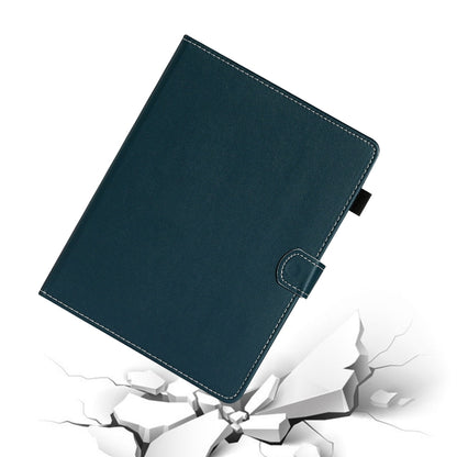 For 8 inch Universal Solid Color Horizontal Flip Leather Case with Card Slots & Holder & Pen Slot(Dark Green) - 8 inch by buy2fix | Online Shopping UK | buy2fix