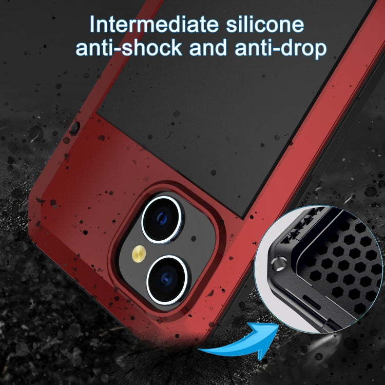 For iPhone 15 Plus Shockproof Life Waterproof Dust-proof Metal + Silicone Phone Case(Red) - iPhone 15 Plus Cases by buy2fix | Online Shopping UK | buy2fix