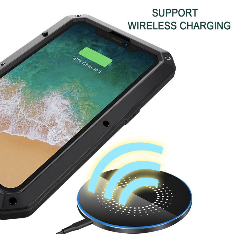 For iPhone 15 Shockproof Life Waterproof Dust-proof Metal + Silicone Phone Case(Black) - iPhone 15 Cases by buy2fix | Online Shopping UK | buy2fix