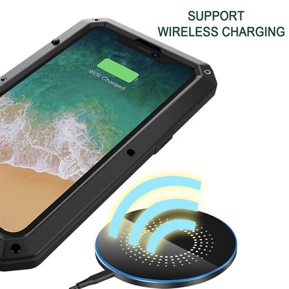 For iPhone 15 Shockproof Life Waterproof Dust-proof Metal + Silicone Phone Case(Black) - iPhone 15 Cases by buy2fix | Online Shopping UK | buy2fix