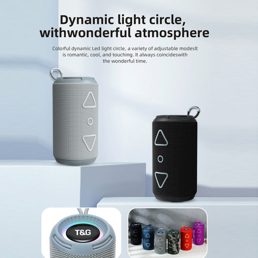 T&G TG-656 Portable Wireless 3D Stereo Subwoofer Bluetooth Speaker Support FM / LED Atmosphere Light(Red) - Desktop Speaker by T&G | Online Shopping UK | buy2fix