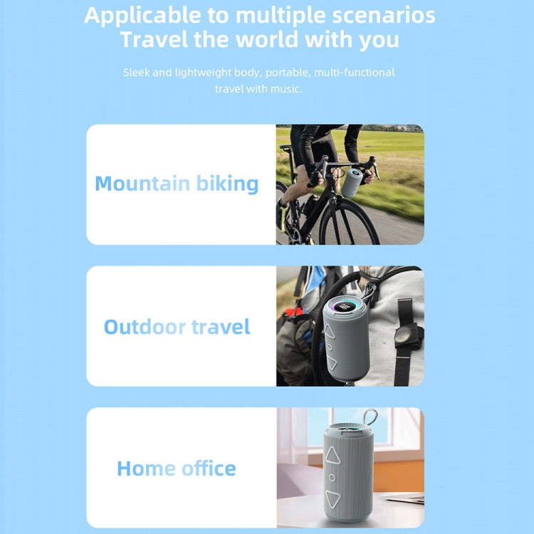 T&G TG-656 Portable Wireless 3D Stereo Subwoofer Bluetooth Speaker Support FM / LED Atmosphere Light(Red) - Desktop Speaker by T&G | Online Shopping UK | buy2fix