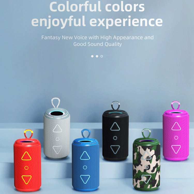 T&G TG-656 Portable Wireless 3D Stereo Subwoofer Bluetooth Speaker Support FM / LED Atmosphere Light(Purple) - Desktop Speaker by T&G | Online Shopping UK | buy2fix