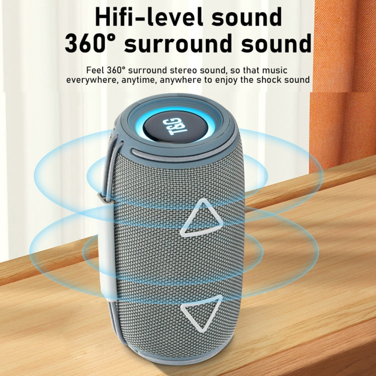T&G TG-657 Portable Wireless 3D Stereo Subwoofer Bluetooth Speaker Support FM / LED Atmosphere Light(Blue) - Desktop Speaker by T&G | Online Shopping UK | buy2fix