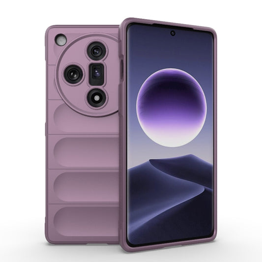 For OPPO Find X7 5G Magic Shield TPU + Flannel Phone Case(Purple) - OPPO Cases by buy2fix | Online Shopping UK | buy2fix