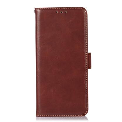 For Motorola Moto G04 / G24 Magnetic Crazy Horse Texture Genuine Leather Phone Case(Brown) - Motorola Cases by buy2fix | Online Shopping UK | buy2fix