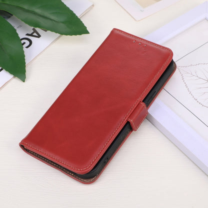 For Motorola Moto G75 5G Magnetic Crazy Horse Texture Genuine Leather Phone Case(Red) - Motorola Cases by buy2fix | Online Shopping UK | buy2fix