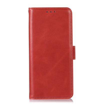 For Motorola Moto G75 5G Magnetic Crazy Horse Texture Genuine Leather Phone Case(Red) - Motorola Cases by buy2fix | Online Shopping UK | buy2fix