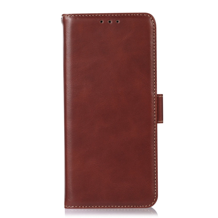 For Motorola Moto G75 5G Magnetic Crazy Horse Texture Genuine Leather Phone Case(Brown) - Motorola Cases by buy2fix | Online Shopping UK | buy2fix