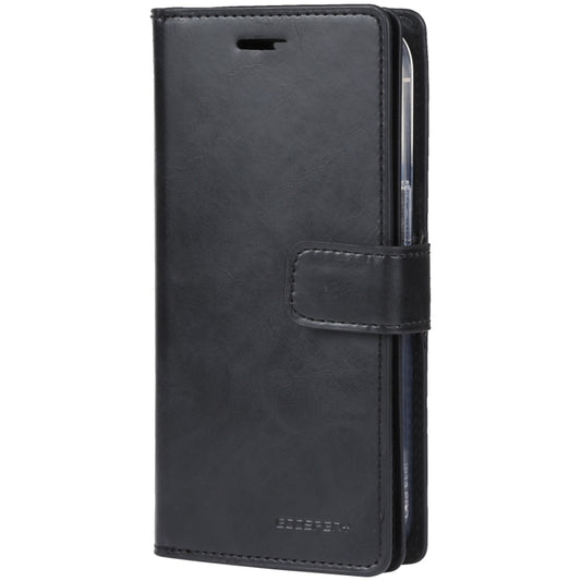For iPhone 15 Pro Max GOOSPERY MANSOOR DIARY 9 Card Slots Leather Phone Case(Black) by GOOSPERY