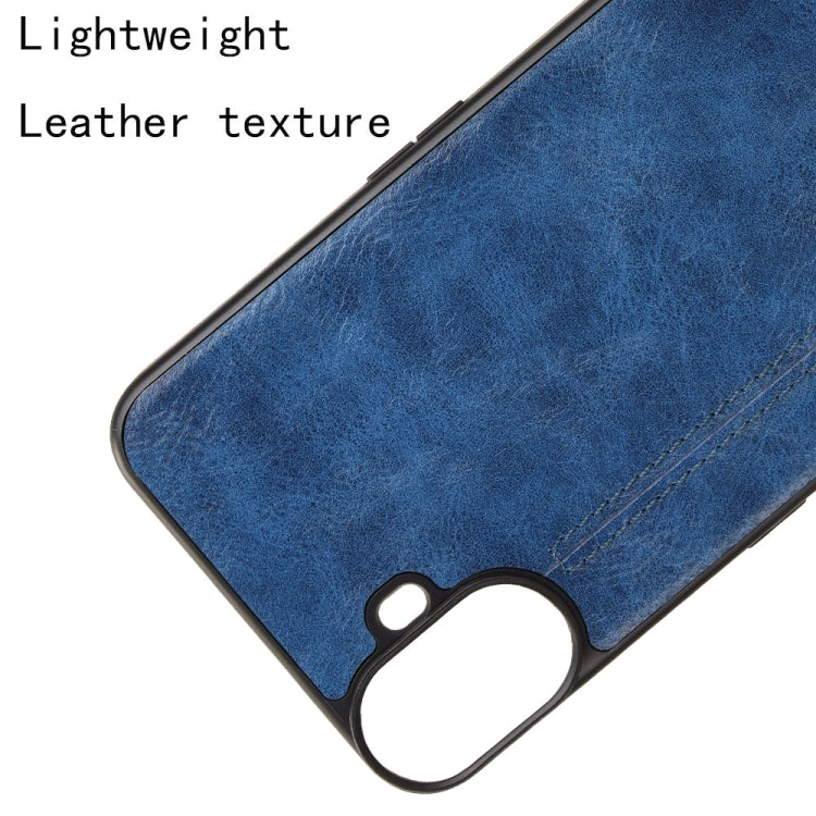 For Nothing CMF Phone 1 Cow Pattern Sewing Back Cover Phone Case(Blue) - Nothing Cases by buy2fix | Online Shopping UK | buy2fix