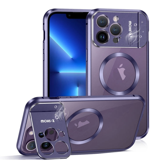 For iPhone 13 Pro Aromatherapy Holder Single-sided MagSafe Magnetic Phone Case(Purple) - iPhone 13 Pro Cases by buy2fix | Online Shopping UK | buy2fix