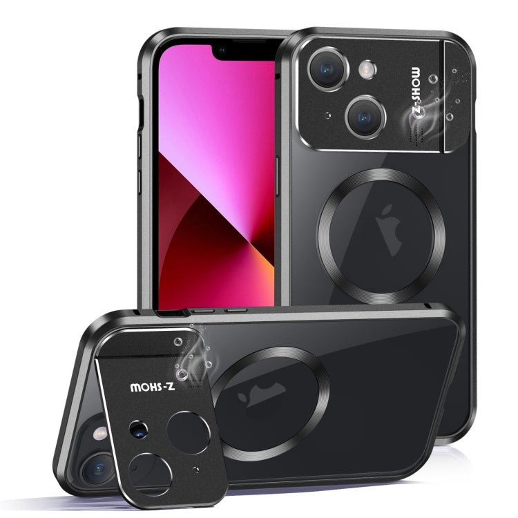 For iPhone 13 Aromatherapy Holder Single-sided MagSafe Magnetic Phone Case(Black) by buy2fix