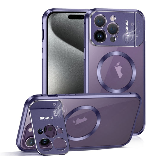 For iPhone 15 Pro Max Aromatherapy Holder Single-sided MagSafe Magnetic Phone Case(Purple) - iPhone 15 Pro Max Cases by buy2fix | Online Shopping UK | buy2fix