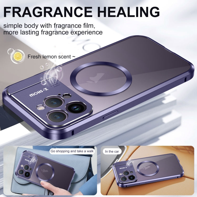 For iPhone 15 Aromatherapy Holder Single-sided MagSafe Magnetic Phone Case(Black) - iPhone 15 Cases by buy2fix | Online Shopping UK | buy2fix