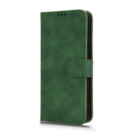 For Xiaomi Redmi Note 13 Pro+ 5G Skin Feel Magnetic Flip Leather Phone Case(Green) by buy2fix