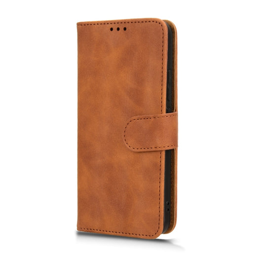 For Xiaomi 14 Pro Skin Feel Magnetic Flip Leather Phone Case(Brown) by buy2fix